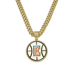 Collection LA Los Angeles, pendentif en argent sterling moissanite en forme de boule, plaqué or rhodié 14 carats, style hip-hop de luxe, très vendu - Product Image 1