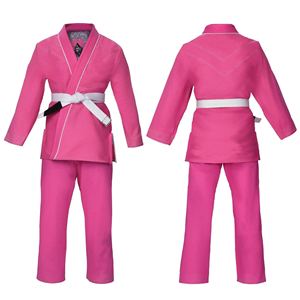 Conjuntos de uniformes de Jiu Jitsu para práctica de artes marciales frontales personalizables de algodón 100% transpirable liso profesional de la mejor calidad gris - Product Image 1