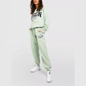 OEM vente en gros pull-over ajusté en molleton de coton pour femmes survêtement à capuche survêtement pour le printemps - Product Image 5