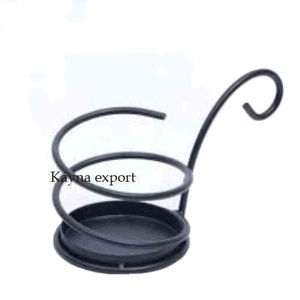 Candelabro de Metal con Diseño de Alambre Simple, Recubierto de Polvo Negro, Hierro, Tamaño Personalizado, Opción Multicolor Disponible, Precio al por Mayor - Product Image 1