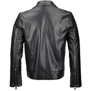 แจ็คเก็ตผู้ชายผ้าแคนวาสผสมหนังคุณภาพสูงสำหรับฤดูหนาว สไตล์ไฮสตรีท พร้อมคุณสมบัติระบายอากาศและกันลม พร้อมซิปปรับแต่งได้ - Product Image 6