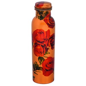 Multicolour New Art-Printed Wellness Copper <b>Water</b> <b>Bottle</b> Ayurvedic <b>Gym</b> Drinkware Multifunctional for Boiling <b>Water</b> - Product Image 1