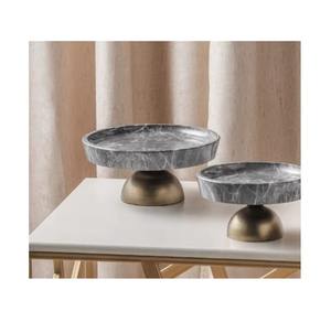 Plateau en métal classique de luxe moderne pour servir des friandises lors de célébrations, vaisselle personnalisable avec livraison rapide, faible coût 2k26 - Product Image 6