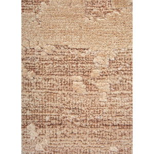 Alfombra Entropy Esh-431 de Lana y Seda Anudada a Mano con Patrón Abstracto Rosa y Morado para Uso Doméstico - Product Image 3