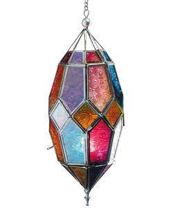 Vente en gros de lanterne en fer marocaine en métal doré vintage pour la décoration de la maison et du jardin pour Noël en plein air - Product Image 4