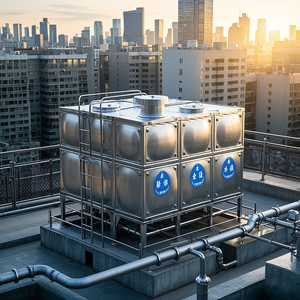 Tanque de almacenamiento de metal de panel de acero inoxidable de alta presión personalizado de gran tamaño tanque de almacenamiento de agua de acero galvanizado en caliente - Product Image 6