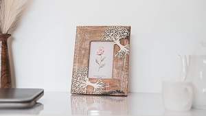 Luxury Antique Gold SACK Handmade Wooden Resin Rectangle <b>Mirror</b> Frame Home Decor <b>Wall</b> Photo Frame 1 Color Print Uttar Pradesh - Product Image 5