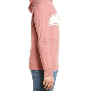 Sweat à capuche pour homme léger avec logo personnalisé OEM Matériau uni en coton surdimensionné teint à motifs pour l'hiver Taux de vente entier - Product Image 3