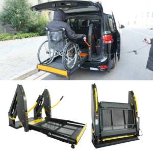 Minifurgoneta con Elevador Hidráulico Eléctrico para Sillas de Ruedas en Excelentes Condiciones, con Reposabrazos de Aluminio Plegables, Nueva Condición - Product Image 1