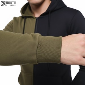Vente en gros de sweat à capuche épais 100% coton pour homme qualité bouffante impression pull surdimensionné 180ct sweat à fermeture éclair pour sweats à capuche d'hiver - Product Image 3