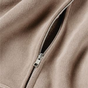 Sudaderas con capucha de invierno para hombre de alta calidad personalizado al por mayor pulóver ropa de calle doble cremallera algodón/poliéster ligero hotsale - Product Image 4