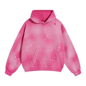 Nueva llegada logotipo personalizado y diseño sudaderas con capucha desgastadas para hombres transpirable lavado ácido sudaderas con capucha para la venta aceptar servicios OEM/ODM - Product Image 3