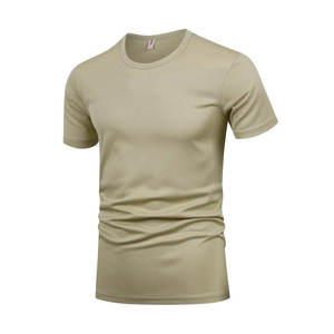 Camisetas de algodón 100% personalizadas Camiseta de color sólido transpirable de secado rápido ligera de alta calidad OEM ODM Fabricado en fábrica - Product Image 1