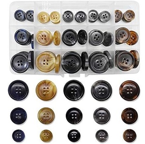 Botones de 4 agujeros de cuerno de buey hechos a mano para Blazers y trajes - Product Image 6