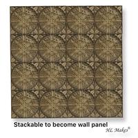 Artisanat en bois, motif mandala 3D, Art déco, géométrie sacrée, décoration murale, panneau mural suspendu pour la maison ou le bureau, anniversaire, HL Makes