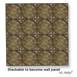 Arte Mural 3D de Madera Artesanal, Decoración para Hogar u Oficina, Arte Decorativo, Geometría Sagrada, Panel de Pared para Aniversario - Product Image 5