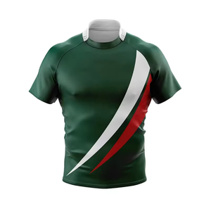 เสื้อรักบี้กีฬาฤดูร้อนแขนสั้นสำหรับทีมคลับชายและหญิงระบายอากาศป้องกันแบคทีเรีย - Product Image 4