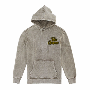 Sudaderas con capucha de lavado ácido de gran tamaño, jersey de manga larga, sudaderas con capucha de moda de tela polar Sun Fad con logotipo serigrafiado - Product Image 2