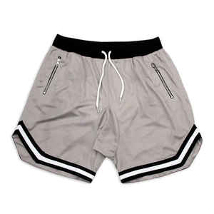 High Quality 100% Cotton Zip <b>Shorts</b> <b>for</b> <b>Men</b> Performance <b>Smart</b> Pocket Setup <b>for</b> Running Gym Training or Travel Use - Product Image 1