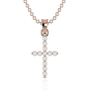 Premium Design IGI Certified VVS Lab Grown Diamond 14k Gold <b>Cross</b> Pendant <b>Necklace</b> <b>For</b> <b>Women</b> Fine Jewelry Gift <b>For</b> <b>Women</b> - Product Image 3