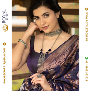 Nouvelle Collection de saris en soie Lichi Soft Design au tarif de gros par Royal Export Surat - Product Image 2