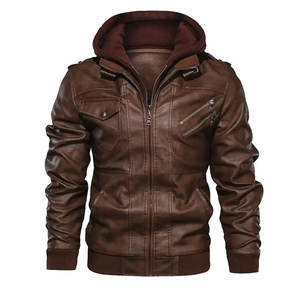 Chaqueta de cuero con capucha de calidad al mejor precio, chaqueta de cuero de moda personalizada para hombre hecha en Pakistán, chaqueta de cuero de moda - Product Image 2