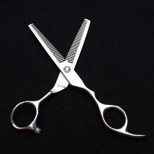 Tijeras de Peluquería para Adelgazar el Cabello, Acero Inoxidable 4Cr13, Mango de Goma, Tijeras de Barbero Duraderas - Product Image 5