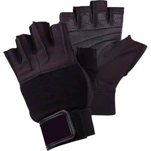 Gants de fitness unisexes antidérapants de haute qualité avec support de poignet en cuir avec logo personnalisé pour l'haltérophilie - Product Image 5