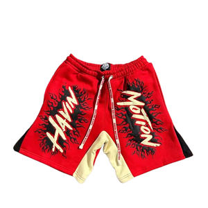 Custom <b>Men</b> Streetwear Custom Print Logo High Quality Drawstring Highstreets Acid Washed Summer Wear Casual Cotton <b>Shorts</b> - Product Image 3