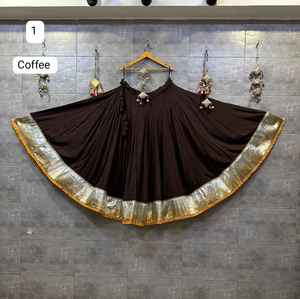 Lehenga Choli Étnico para Mujer, Diseño Tradicional Azul de Algodón, con Relieve, Listo para Usar, en Stock, Mejor Precio al por Mayor - Product Image 2