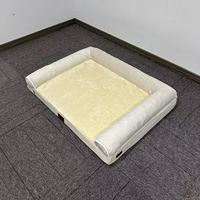 Coussin orthopédique de luxe en mousse écologique pour chiens et chats, personnalisable, de haute qualité, avec housse amovible et lavable, vente en gros