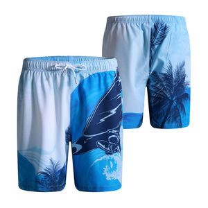 Pantalones cortos deportivos de sublimación de secado rápido personalizados para hombre, pantalones cortos informales sublimados por calor con impresión completa, ropa al por mayor directa de fábrica - Product Image 3