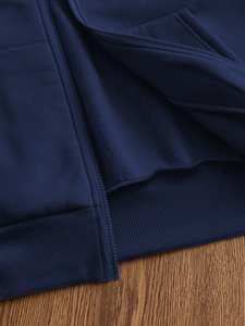 เสื้อฮู้ดแบบลำลองถักทรงหลวมสำหรับผู้ชายแขนยาวปักลายภาษาอังกฤษวินเทจปรับแต่งได้สำหรับฤดูหนาว - Product Image 6