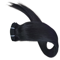 Lots de Cheveux Naturels Vierges Remy Indonésiens de Luxe en Gros, Tissage Double Machine, Extensions de Cheveux Raides Noirs Naturels de Qualité Supérieure