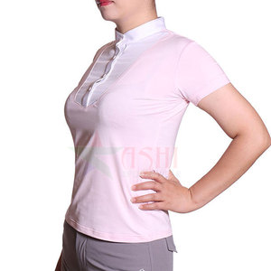 เสื้อเชิ้ตสำหรับนักขี่ม้าหญิง ระดับมืออาชีพ สำหรับการแสดง-กันน้ำ กันลม ผลิตจากผ้าสแปนเด็กซ์/โพลีเอสเตอร์ เพื่อการป้องกันขณะขี่ม้า - Product Image 2