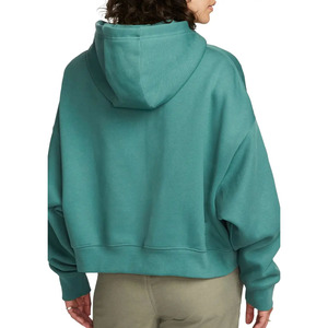 Sudaderas con capucha de algodón y poliéster de gran tamaño en blanco de peso pesado sudaderas con capucha de rizo francés para mujer sudaderas con capucha lisas personalizadas para mujer - Product Image 2