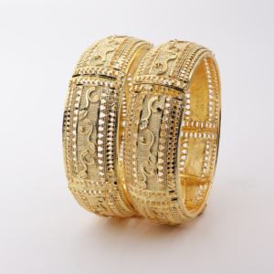 Oro Joyeria, brazalete de moda de latón con relleno de oro tradicional, joyería chapada en oro con tinte - Product Image 1