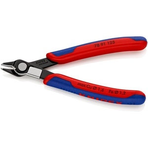 KNIPEX Super-Knips Electronic Side Cutters Length 125mm Form 8 Beveled <b>Edge</b> Very Small Burnished Knives & <b>Tools</b> - Product Image 4