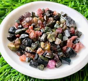 Đa Tourmaline thô đá quý khía cạnh lớp nguyên Tourmaline tinh thể cho đồ trang sức làm bán buôn Nhà cung cấp nguyên liệu đá quý - Product Image 2