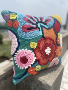 Decorative Sustainable Mediterranean Cotton <b>Cushion</b> Covers Made Of Colorful Thread That Makes You Feel Blissful - Product Image 2