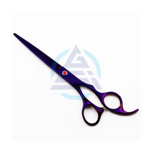 Tijeras de Peluquería Profesionales al por Mayor, Tijeras de Corte de 7 Pulgadas, Tijeras para Mascotas, Estilo Morado - Product Image 1