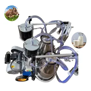 2 cows per time Milking Machine HJ-CM011PD piston type Cow Milking Machine