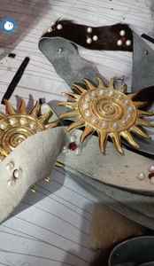 กางเกงหนังวัวแท้สไตล์วินเทจสำหรับทุกเพศ  งานแฮนด์เมด  หัวเข็มขัดเหล็ก  กันน้ำ  ดีไซน์ 3 มิติ  รับทำโลโก้ตามสั่ง  ขายส่ง - Product Image 5