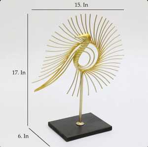 Escultura de Latón Pulido Hecha a Mano por Fabricante Indio, Árbol de la Vida del Taj Mahal, con Base de Madera, Decoración Cromada para Mesa - Product Image 2