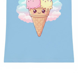 Camiseta Elegante con Mangas con Volantes para Niñas, Top de Punto Suave para Salidas Casuales, Bonito Estampado Floral - Product Image 6