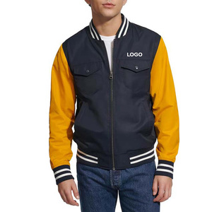 High Street Men's Winter Satin Varsity <b>Jacket</b> for Man New Arrival Design OEM Service Embroidered College <b>Baseball</b> <b>Bomber</b> <b>Jacket</b> - Product Image 5