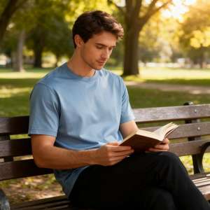 Camiseta Casual Premium Brillante al por Mayor, Nueva Moda, 200gsm, Algodón Mercerizado, Jersey Transpirable, Camiseta Vintage de Alta Calidad - Product Image 3