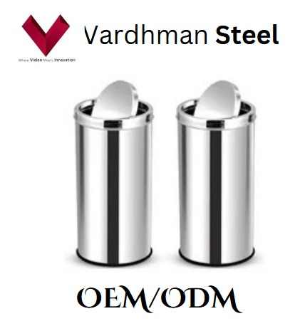 2025 Hot Selling Stainless Steel Dustbin Beautiful Waste Container That Makes Waste Disposal Elegant