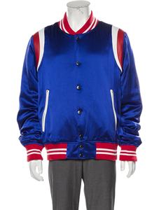 Veste de baseball en satin 100% polyester pour hommes, veste de baseball en satin pour collège - Product Image 2