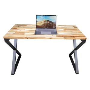 Escritorio para computadora de madera de acacia de 120x60 cm con patas HBWD022, requiere ensamblaje, XConcept - Product Image 2